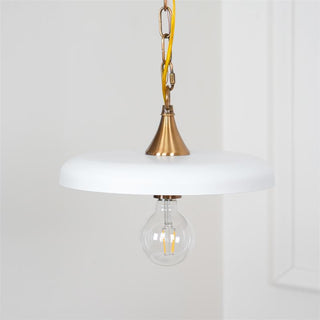 Solara Disc Mid-Century Modern Iron Pendant Light