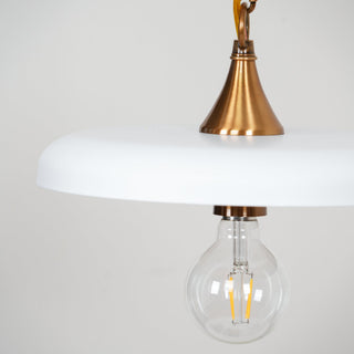 Solara Disc Mid-Century Modern Iron Pendant Light