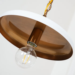Solara Disc Mid-Century Modern Iron Pendant Light