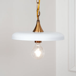 Solara Disc Mid-Century Modern Iron Pendant Light