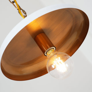 Solara Disc Mid-Century Modern Iron Pendant Light