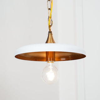 Solara Disc Mid-Century Modern Iron Pendant Light