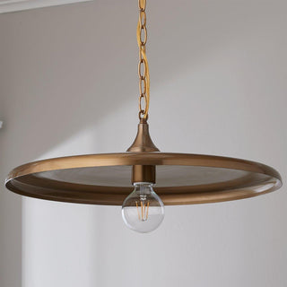 Solara Disc Mid-Century Modern Iron Pendant Light