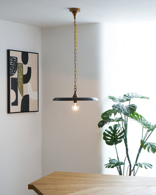 Solara Disc Mid-Century Modern Iron Pendant Light