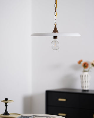 Solara Disc Mid-Century Modern Iron Pendant Light