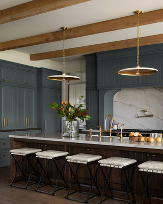 Solara Disc Mid-Century Modern Iron Pendant Light