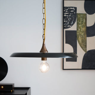 Solara Disc Mid-Century Modern Iron Pendant Light