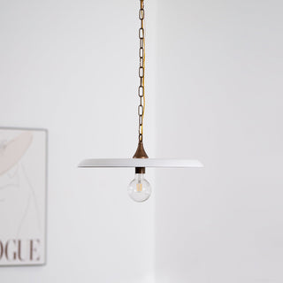 Solara Disc Mid-Century Modern Iron Pendant Light