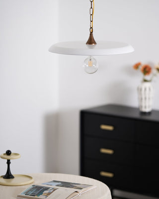 Solara Disc Mid-Century Modern Iron Pendant Light