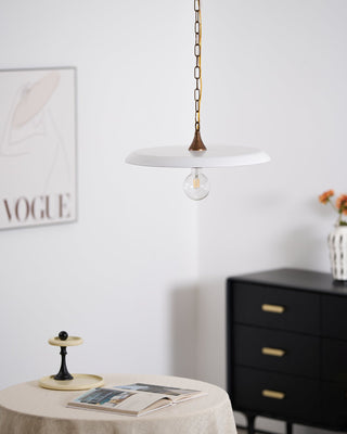 Solara Disc Mid-Century Modern Iron Pendant Light