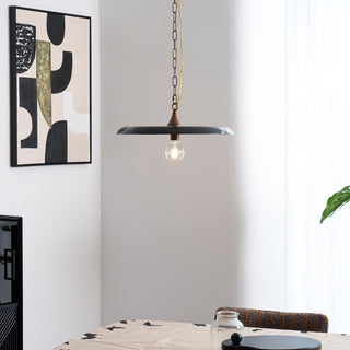 Solara Disc Mid-Century Modern Iron Pendant Light