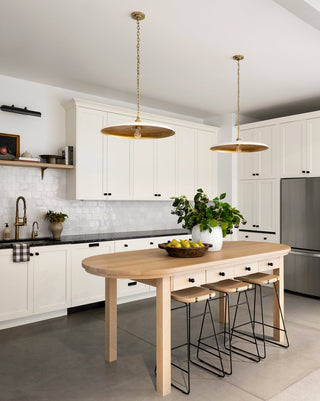 Solara Disc Mid-Century Modern Iron Pendant Light