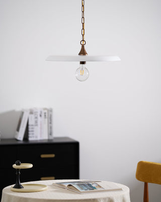 Solara Disc Mid-Century Modern Iron Pendant Light