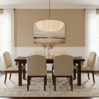 Soleil Contemporary Fabric Pendant Light