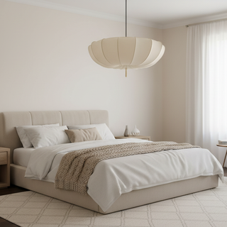 Soleil Contemporary Fabric Pendant Light