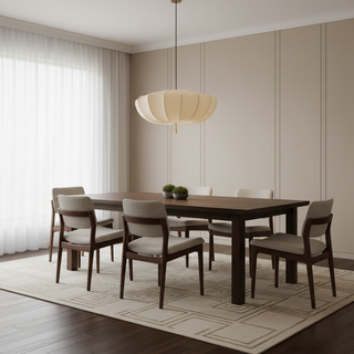 Soleil Contemporary Fabric Pendant Light