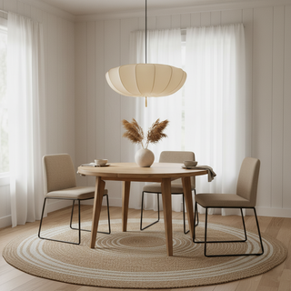 Soleil Contemporary Fabric Pendant Light