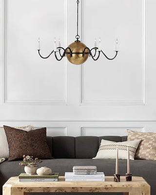 Solara Modern Brass Chandelier