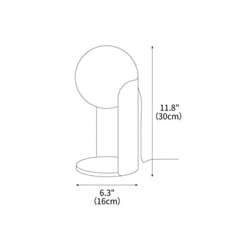 Solis Column Scandinavian Marble Table Light