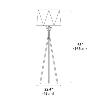 Solitaire Sculptural Fabric Floor Light