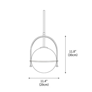 Somerset Minimalist Glass Pendant Light