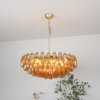 Sorrento Amber Glass Chandelier