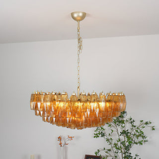 Sorrento Amber Glass Chandelier