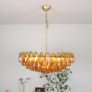 Sorrento Amber Glass Chandelier