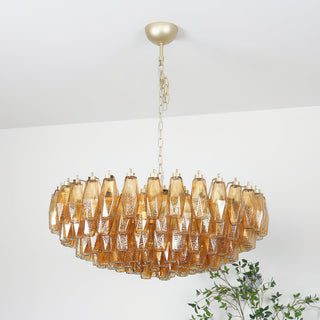Sorrento Amber Glass Chandelier