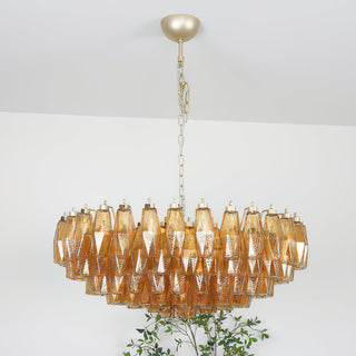 Sorrento Amber Glass Chandelier