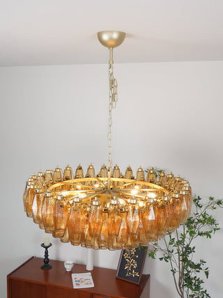 Sorrento Amber Glass Chandelier