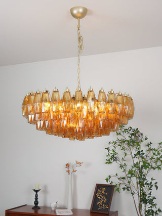 Sorrento Amber Glass Chandelier