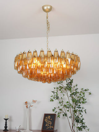 Sorrento Amber Glass Chandelier