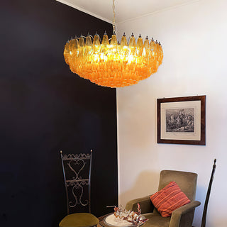 Sorrento Amber Glass Chandelier