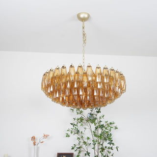 Sorrento Amber Glass Chandelier