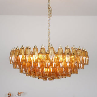Sorrento Amber Glass Chandelier