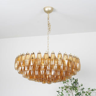 Sorrento Amber Glass Chandelier