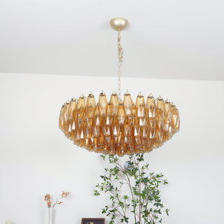 Sorrento Amber Glass Chandelier