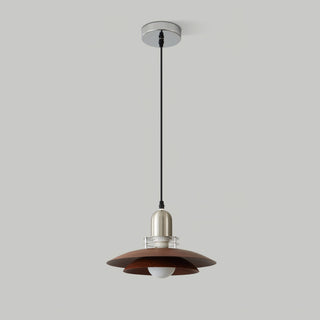 Lila Layered Wood Pendant