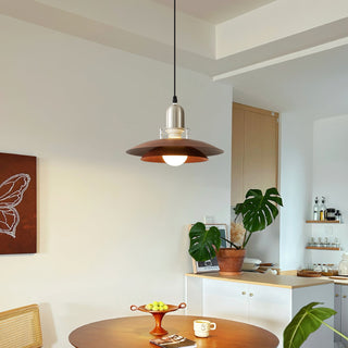Lila Layered Wood Pendant