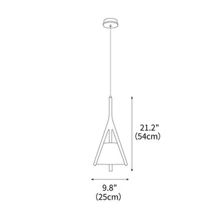 Talon Contemporary Wood Pendant Light