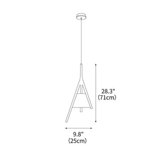 Talon Contemporary Wood Pendant Light
