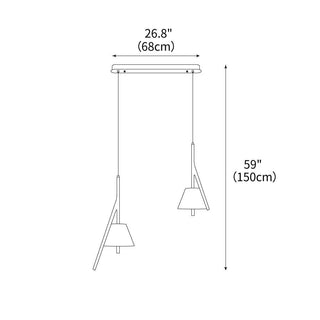 Talon Contemporary Wood Pendant Light