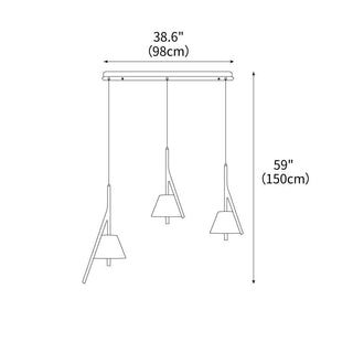Talon Contemporary Wood Pendant Light