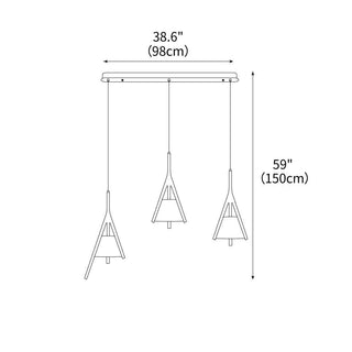 Talon Contemporary Wood Pendant Light