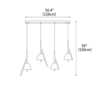Talon Contemporary Wood Pendant Light