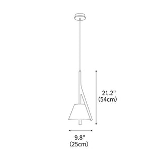 Talon Contemporary Wood Pendant Light