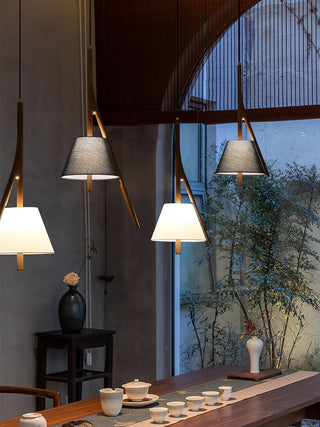 Talon Contemporary Wood Pendant Light