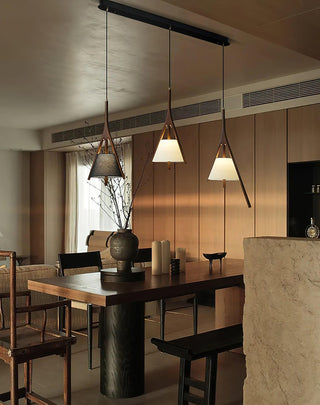 Talon Contemporary Wood Pendant Light