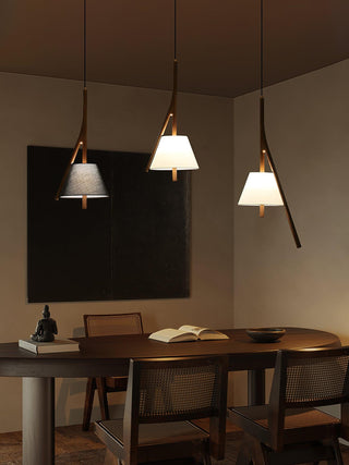 Talon Contemporary Wood Pendant Light